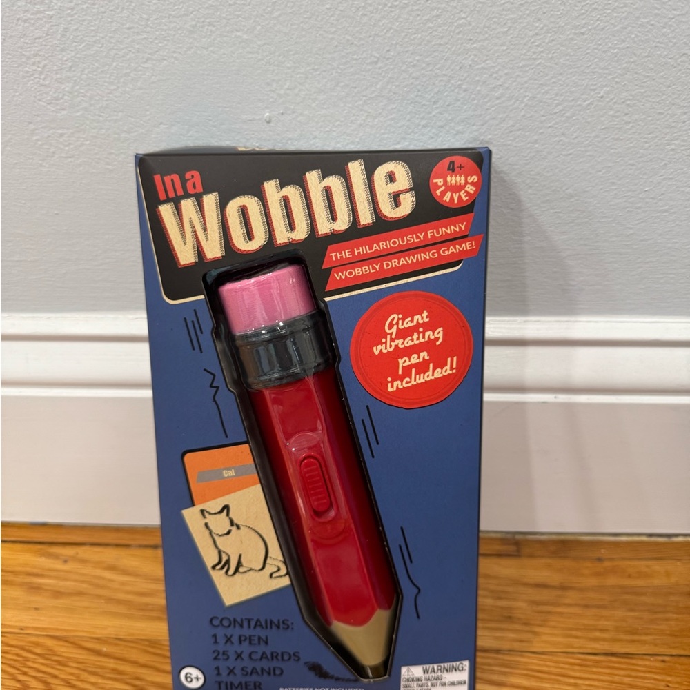 Red Wobble Drawing Game with Vibrating Pen